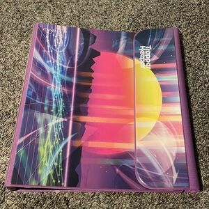 Mead Trapper Keeper Binder Original Outrun Sunset 1" Round 2 Folders Clipboard